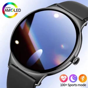 LIGE AMOLED Screen Healt Smart Watch Women Sports Fitness Watch Men Waterproof Smart Watch Bluetooth Call For Android iOS Phones