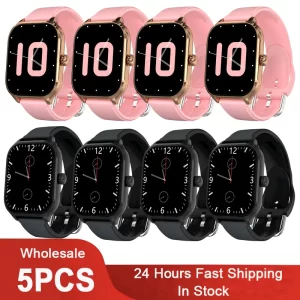 H9 Smart Watch Men Women Gifts 2.01'' Full Touch Screen Sport Fitness Tracker Smartwatch BT Call Digital Wristwatch 5Pieces