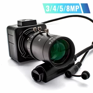 WGWK 4K MINI Type IP Camera 5-100mm Varifocal Lens For POE NVR System Indoor Home Onvif P2P CCTV System Video Surveillance cam