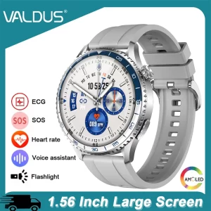 VALDUS VE67 PRO 1.56 Inch Smartwatch AMOLED Man Woman BT Call Heart Rate Fitness Sports Long Battery Life 2025 SOS Smart Watch