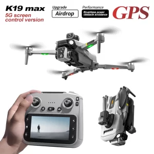 K19 Max 360°GPS Drone with 8K 4K HD Camera Obstacle Avoidance RC Dron WiFi FPV Brushless Foldable RC Quadcopter