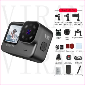 VIRAN Action Camera 5K 30fps 4K60FPS WiFi Anti-shake Go With Remote Control Screen Waterproof Sport Camera Pro Drive Recorder