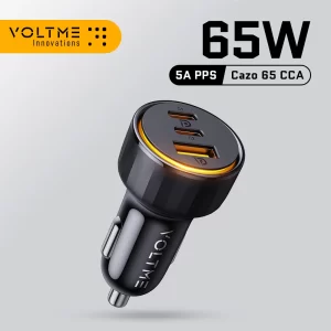 VOLTME 65W USB Type C Car Charger Quick Charge QC 4.0 PD 3.0 Fast Charge Charger in Car For iPhone 13 Pro Xiaomi Samsung Huawei